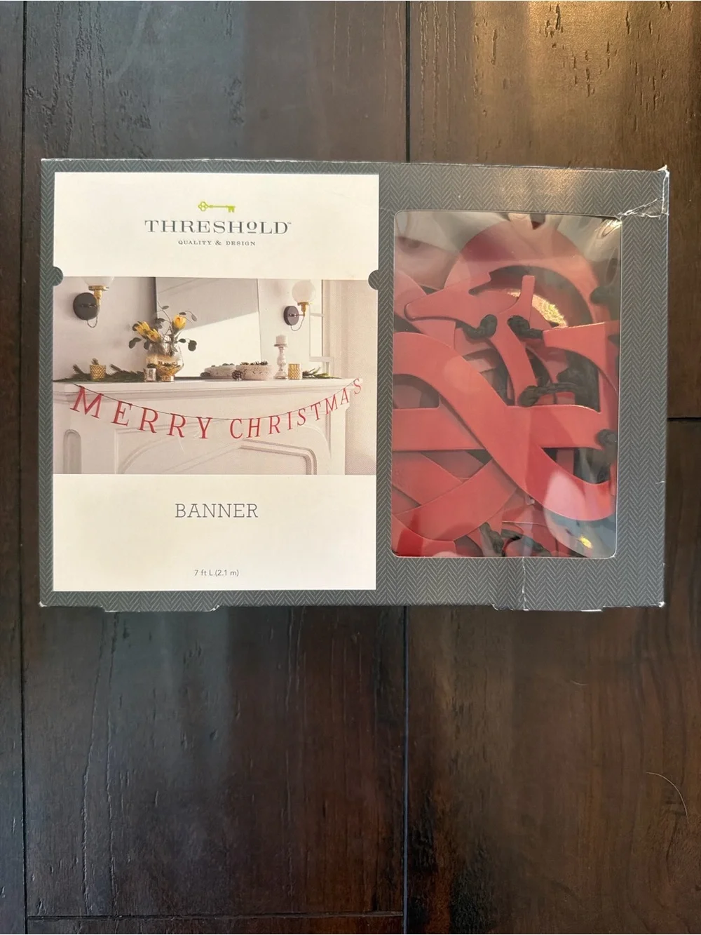 Threshold Red Holiday Letter Garland